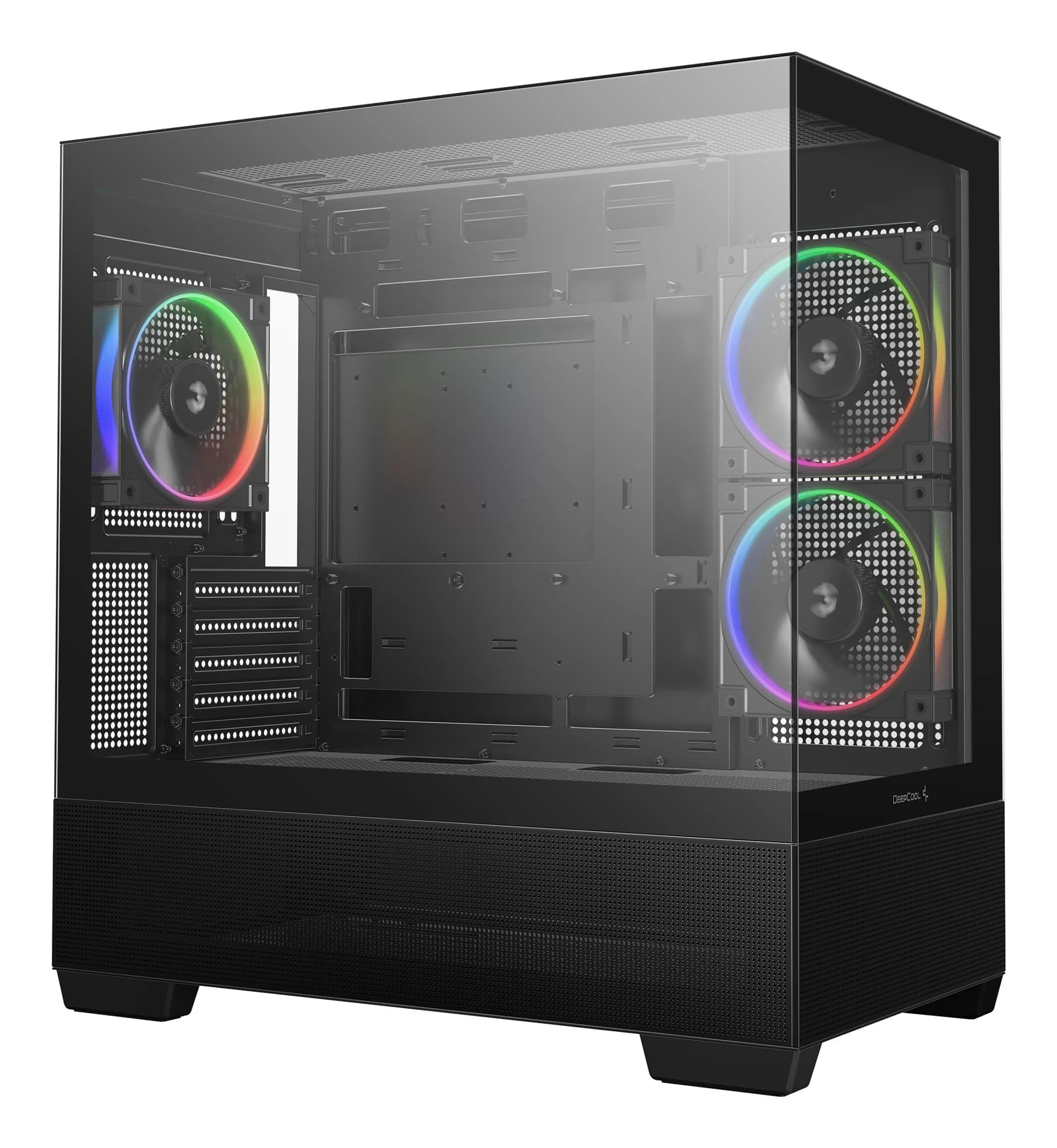 DEEPCOOL MATX CG380 3F w/o PSU USB3.0×2 Front , Type-C + 120mm*3 ARGB fans
