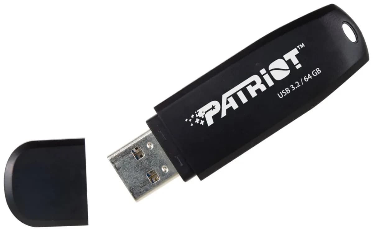 PEN DRIVE 64GB USB 3.2 PATRIOT XPORTER CORE BLACK
