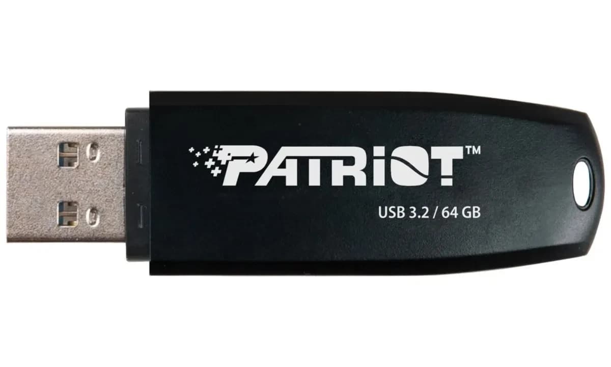 PEN DRIVE 64GB USB 3.2 PATRIOT XPORTER CORE BLACK