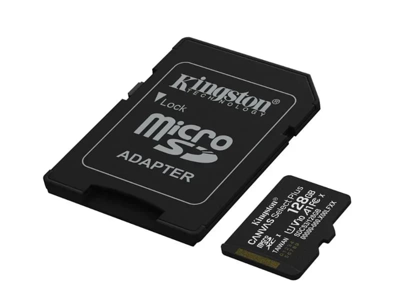 Карта памяти Kingston Canvas Select Plus G3 (128 ГБ, microSDXC, UHS-I)