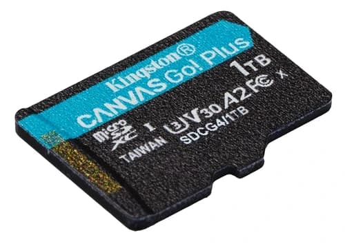 Micro Secure Digital Card (Trans Flash) 1TB HC10 KINGSTON Canvas Go Plus G4 200R A2 U3 V30
