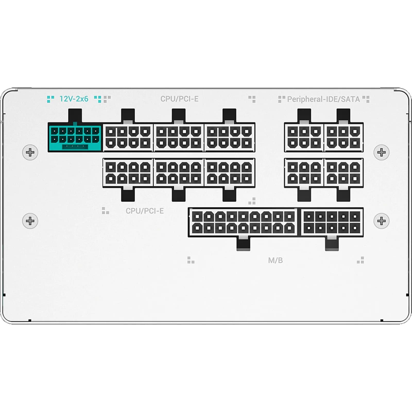 Power Unit DEEPCOOL PQ1200G WH WHITE 1200W 80 PLUS GOLD certified 100-240V/ATX12V 2.3 & SSI EPS 12V