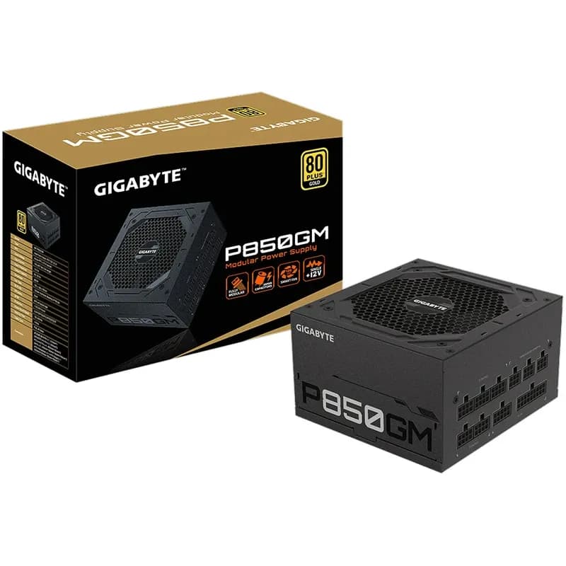 Power Unit GIGABYTE GP-P850GM 850W 80 PLUS GOLD certified 100-240V ATX