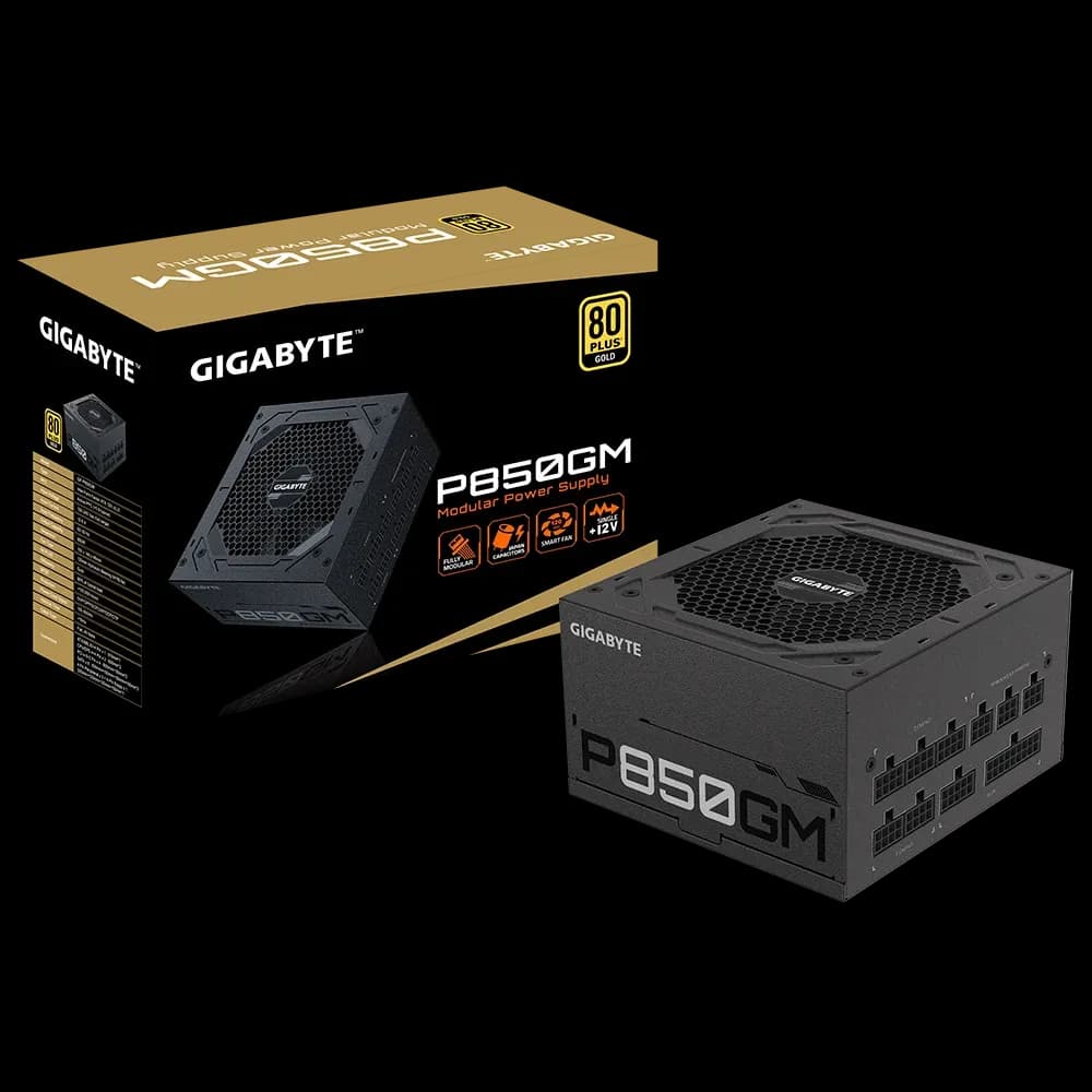 Power Unit GIGABYTE GP-P850GM 850W 80 PLUS GOLD certified 100-240V ATX
