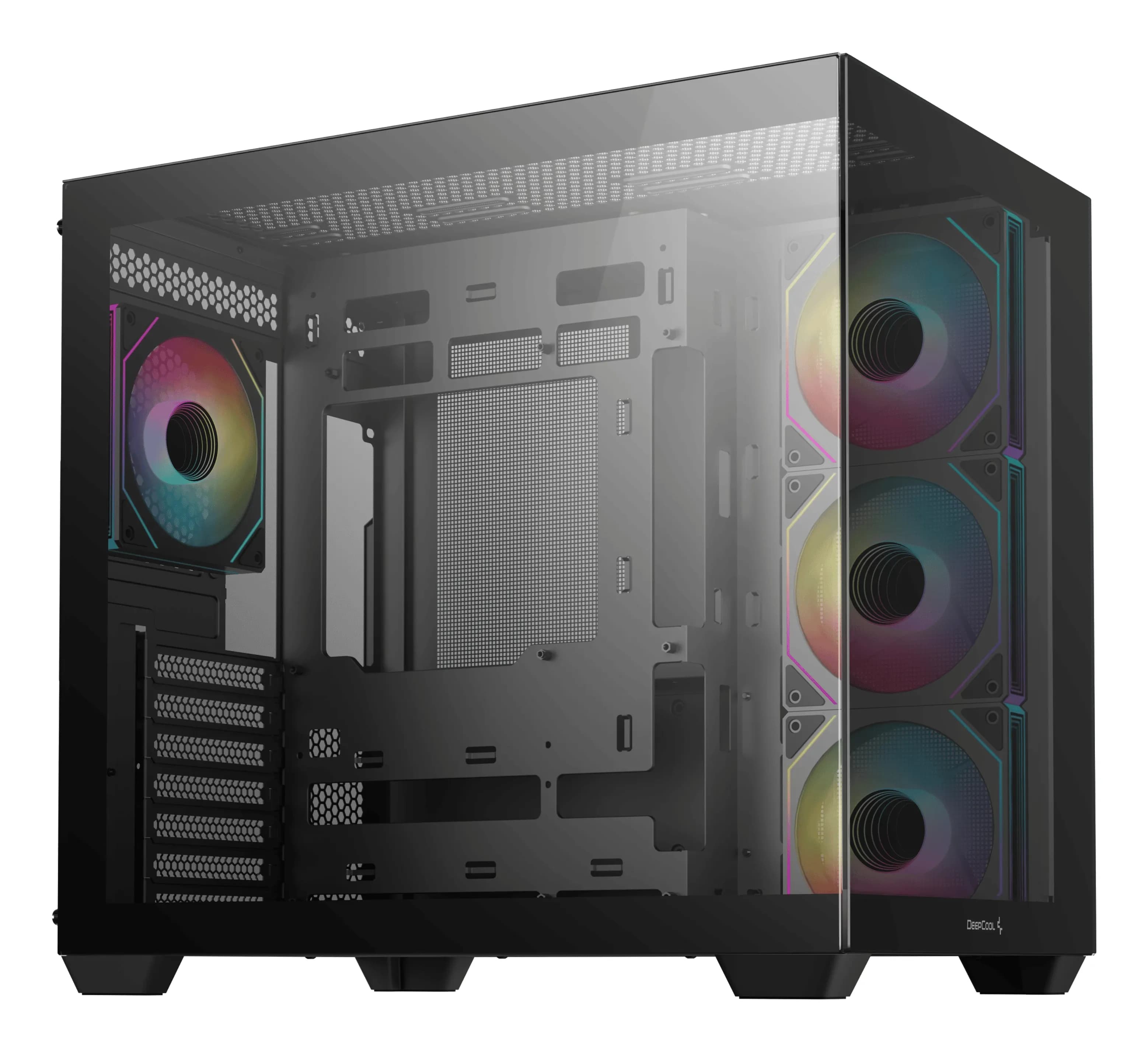 DEEPCOOL ATX CG530 4F w/o PSU USB3.0×2、USB2.0×1 Front, Type-С, 120mm*4 ARGB fans