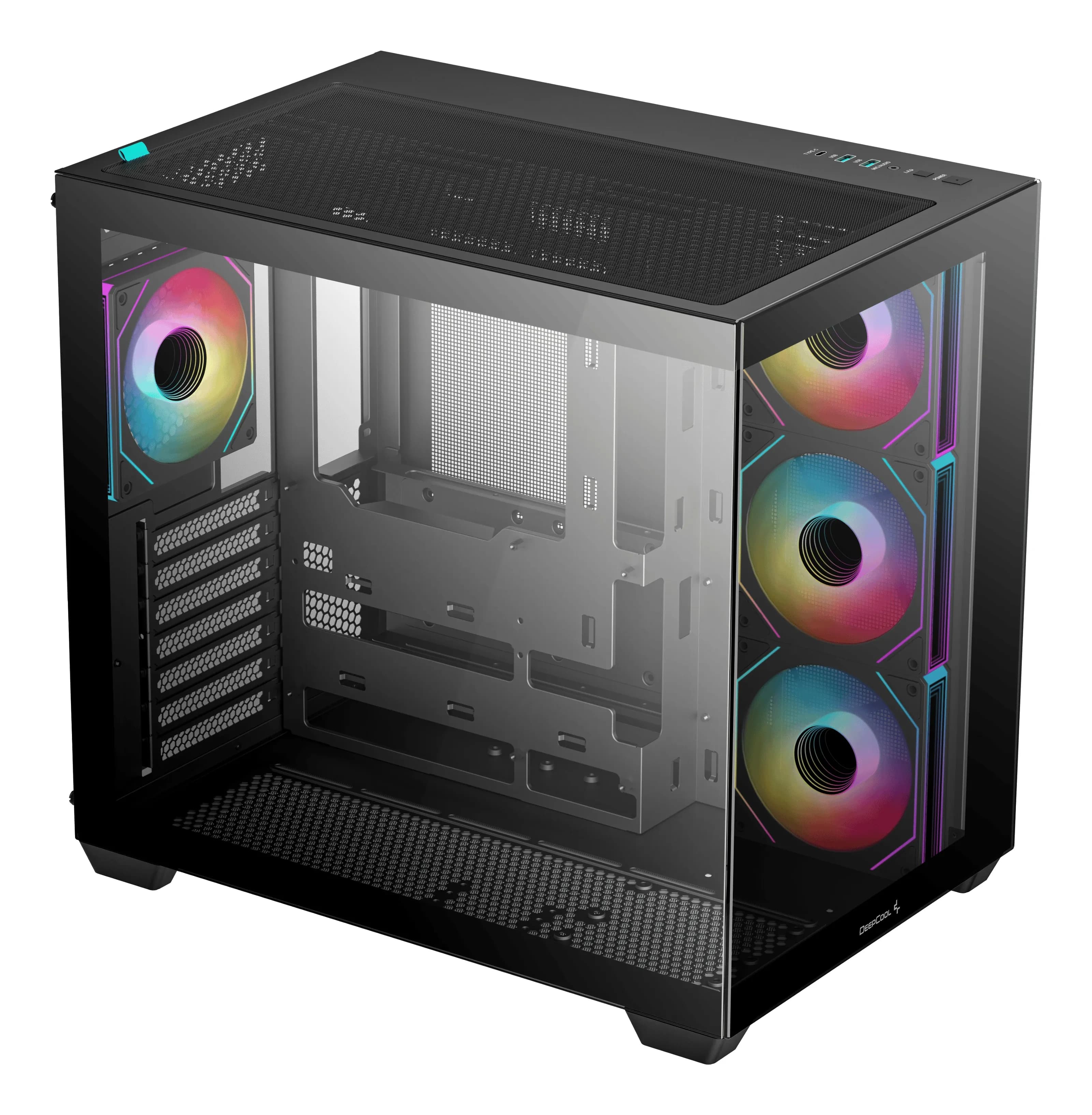 DEEPCOOL ATX CG530 4F w/o PSU USB3.0×2、USB2.0×1 Front, Type-С, 120mm*4 ARGB fans