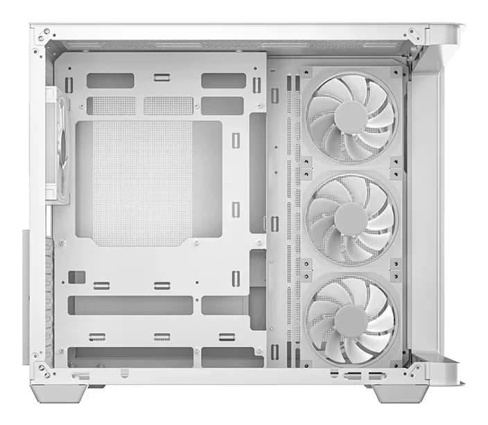 DEEPCOOL ATX CG530U 4F WH WHITE w/o PSU USB3.0×2、USB2.0×1 Front, Type-С, 120mm*4 ARGB fans
