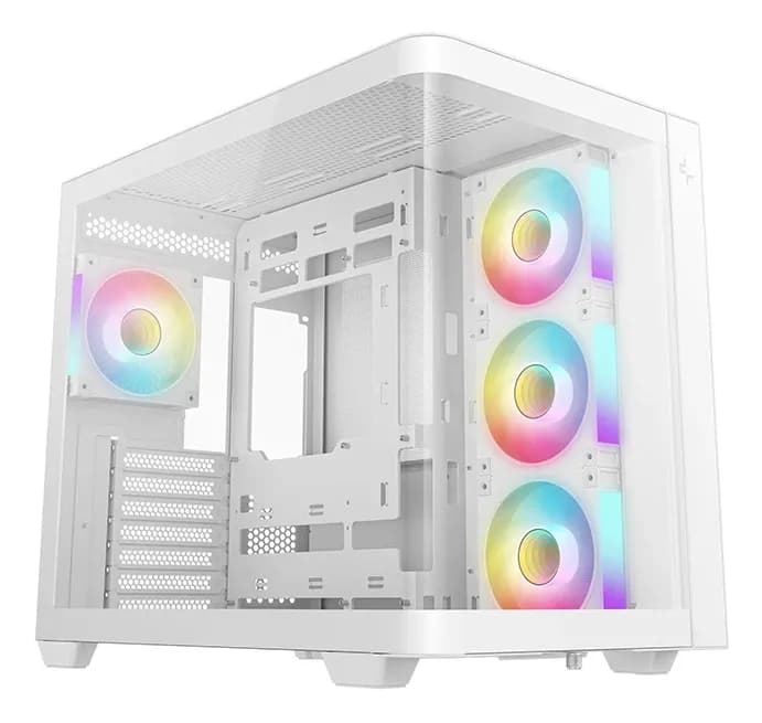 DEEPCOOL ATX CG530U 4F WH WHITE w/o PSU USB3.0×2、USB2.0×1 Front, Type-С, 120mm*4 ARGB fans