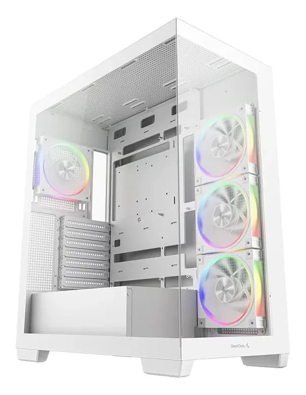 DEEPCOOL ATX CG580 4F V2 WH WHITE w/o PSU USB3.0×2 Front , Type-C + 120mm*3 fans