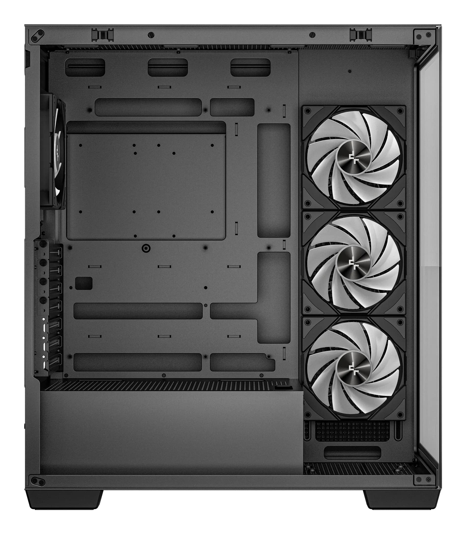 DEEPCOOL ATX CG580 4F w/o PSU USB3.0×2 Front , Type-C + 120mm*3 fans