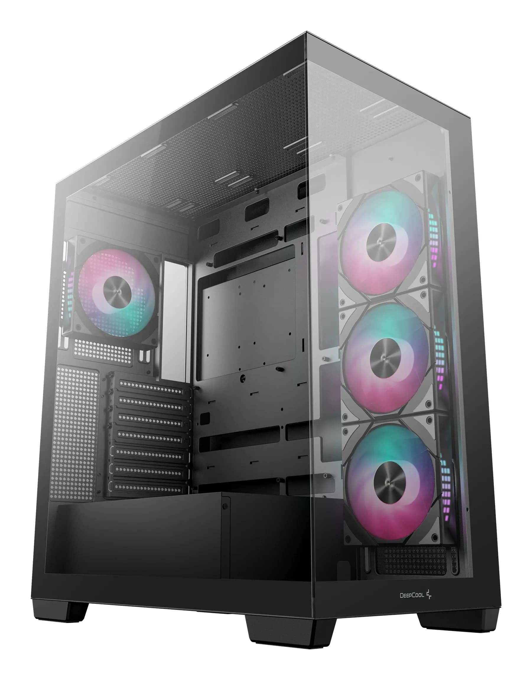DEEPCOOL ATX CG580 4F w/o PSU USB3.0×2 Front , Type-C + 120mm*3 fans