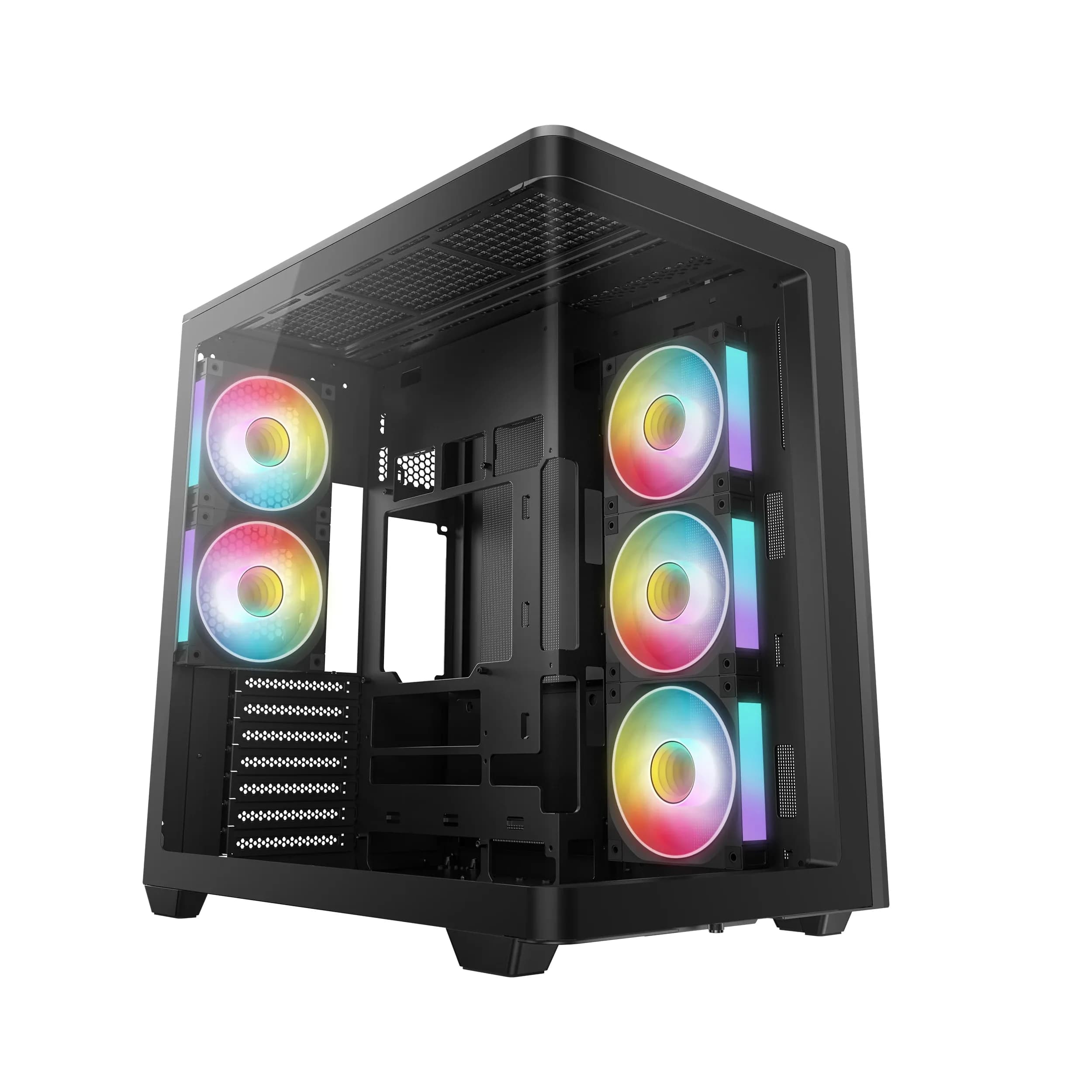 DEEPCOOL ATX CG590U 5F w/o PSU USB3.0×2 Front , Type-C + 5 fans