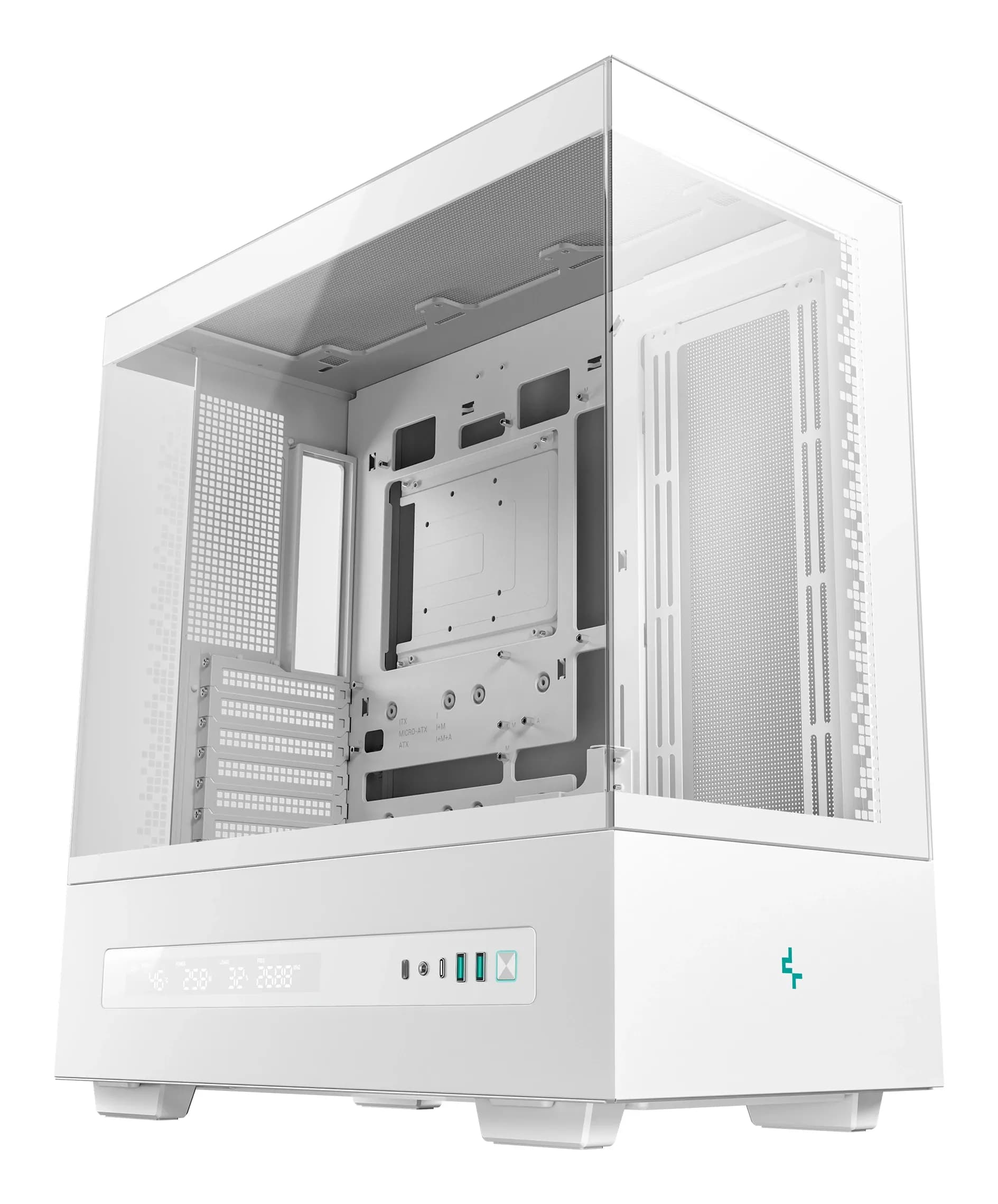 DEEPCOOL ATX CH690 DIG. WH WHITE w/o PSU USB3.0×2 Type-C*1
