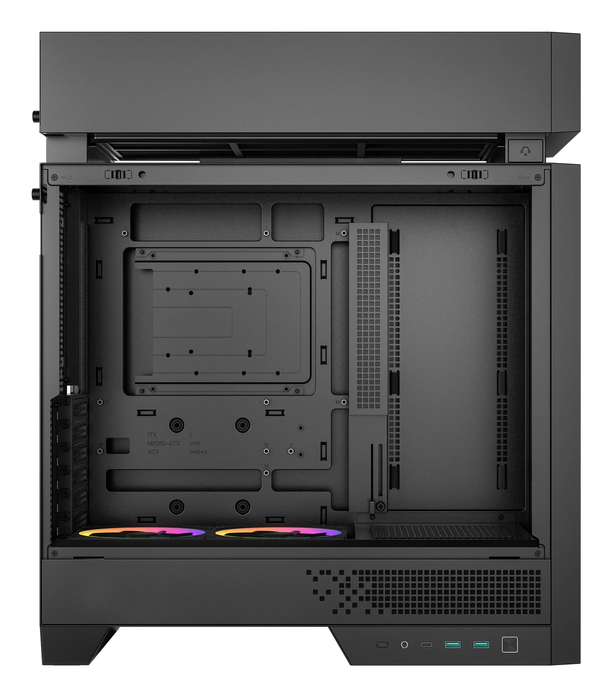 DEEPCOOL ATX CL660 w/o PSU 2*USB 3.0 + 3xARGB 120mm fan