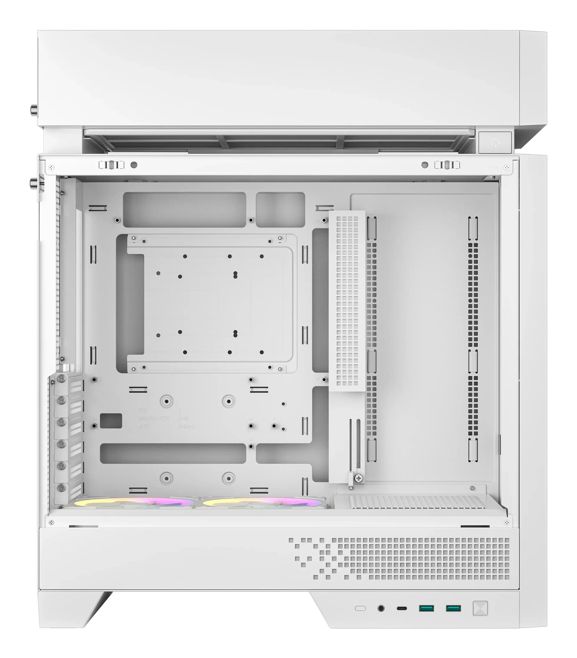 DEEPCOOL ATX CL660 WH WHITE w/o PSU 2*USB 3.0 + 3xARGB 120mm fan