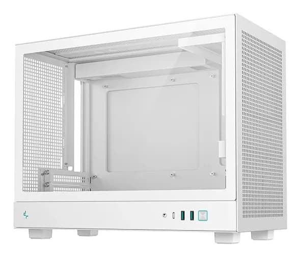 DEEPCOOL MATX CH160 PLUS WH WHITE w/o PSU USB 3.0 Front Type-C, Mesh panel