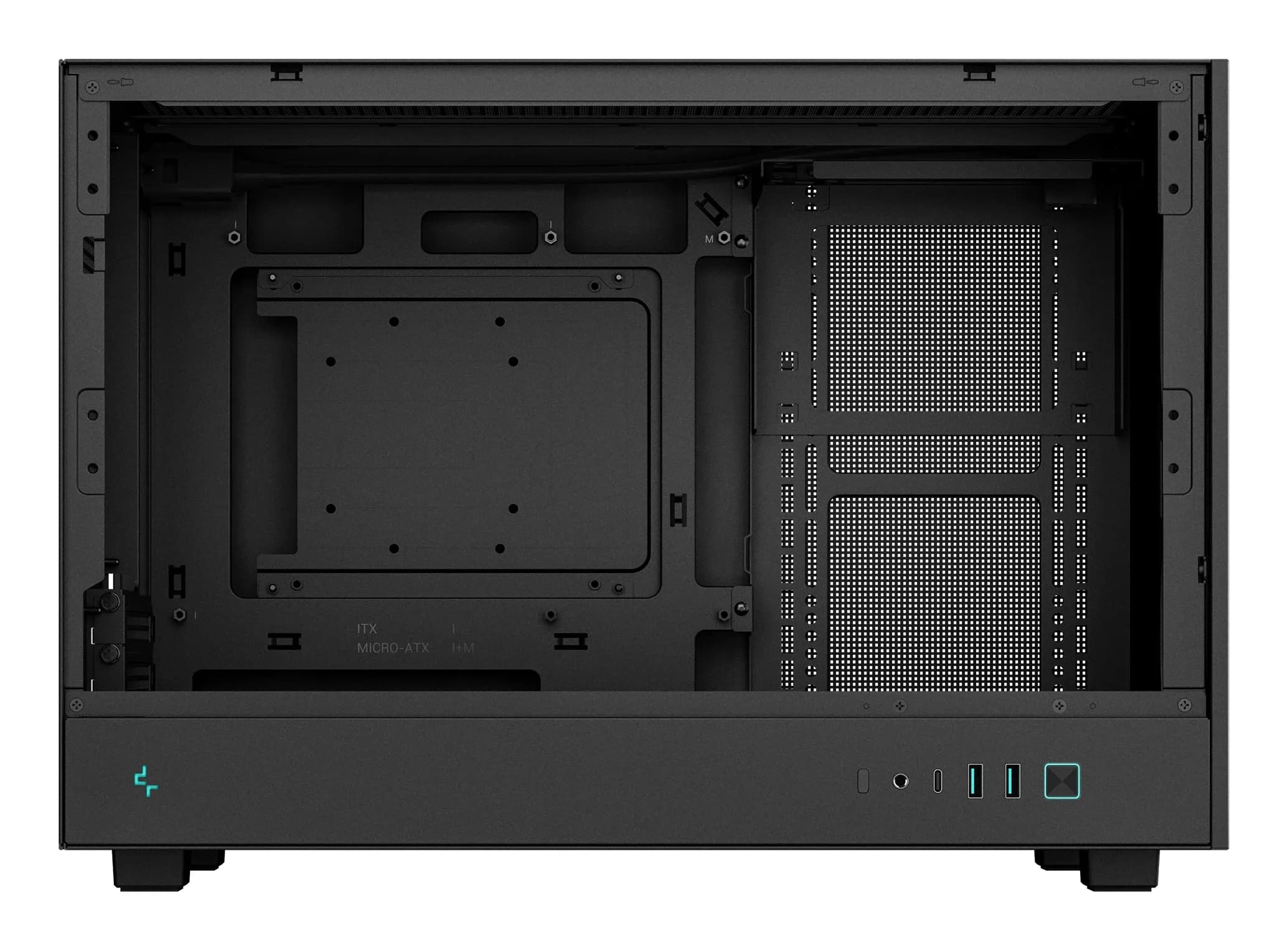 DEEPCOOL MATX CH260 w/o PSU USB 3.0 Front Type-C, Mesh panel