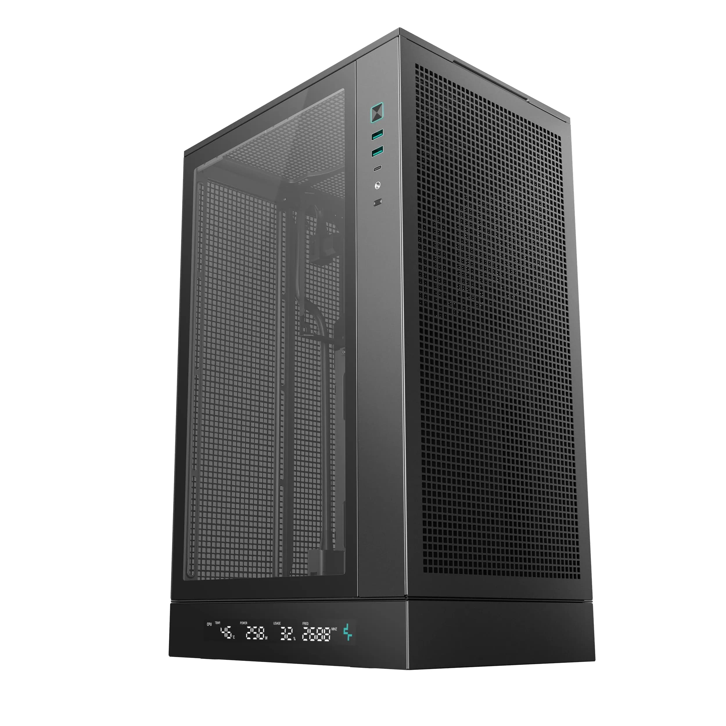 DEEPCOOL MATX CH270 DIG. w/o PSU USB 3.0 Front Type-C, Mesh panel