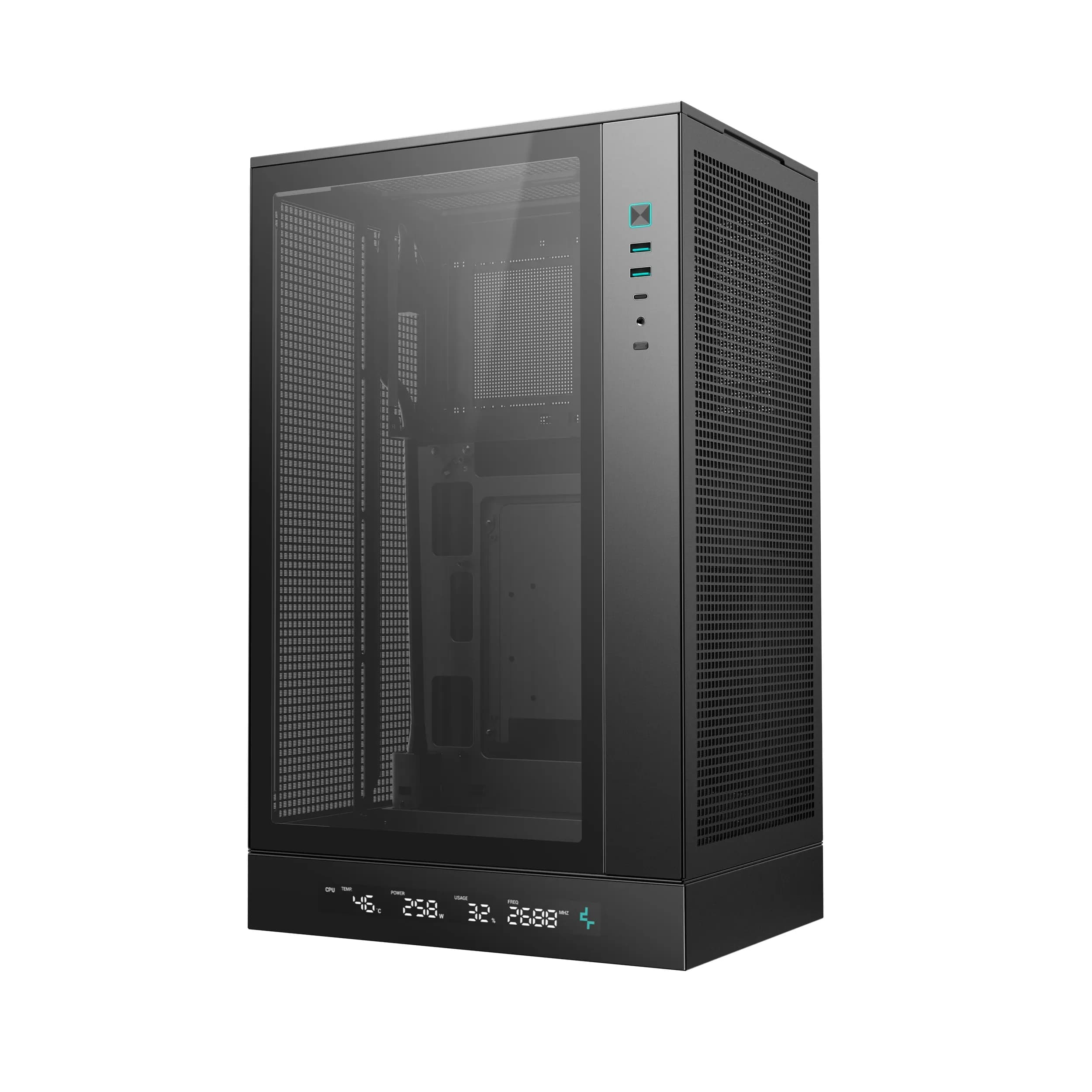 DEEPCOOL MATX CH270 DIG. w/o PSU USB 3.0 Front Type-C, Mesh panel