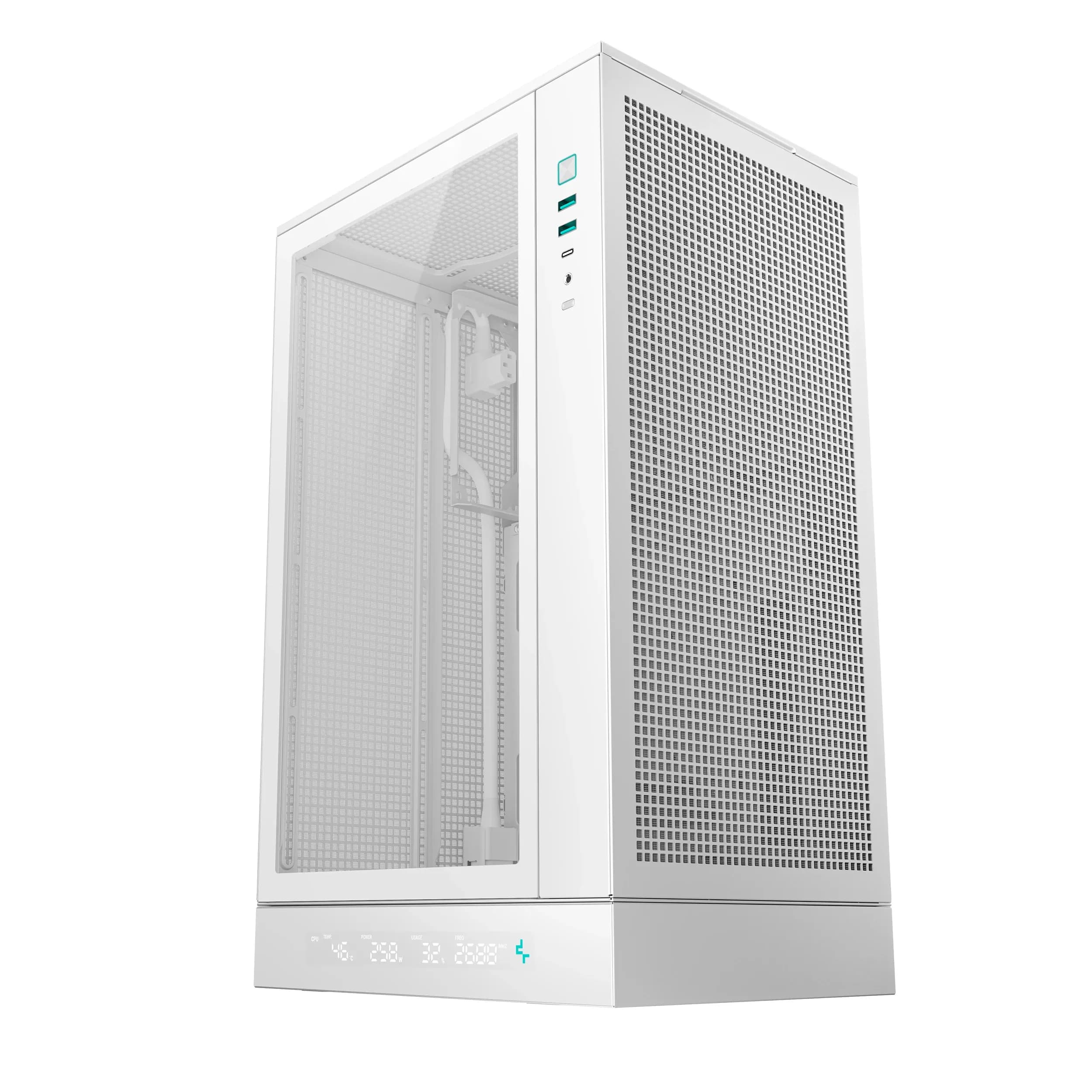DEEPCOOL MATX CH270 DIG. WH WHITE w/o PSU USB 3.0 Front Type-C, Mesh panel