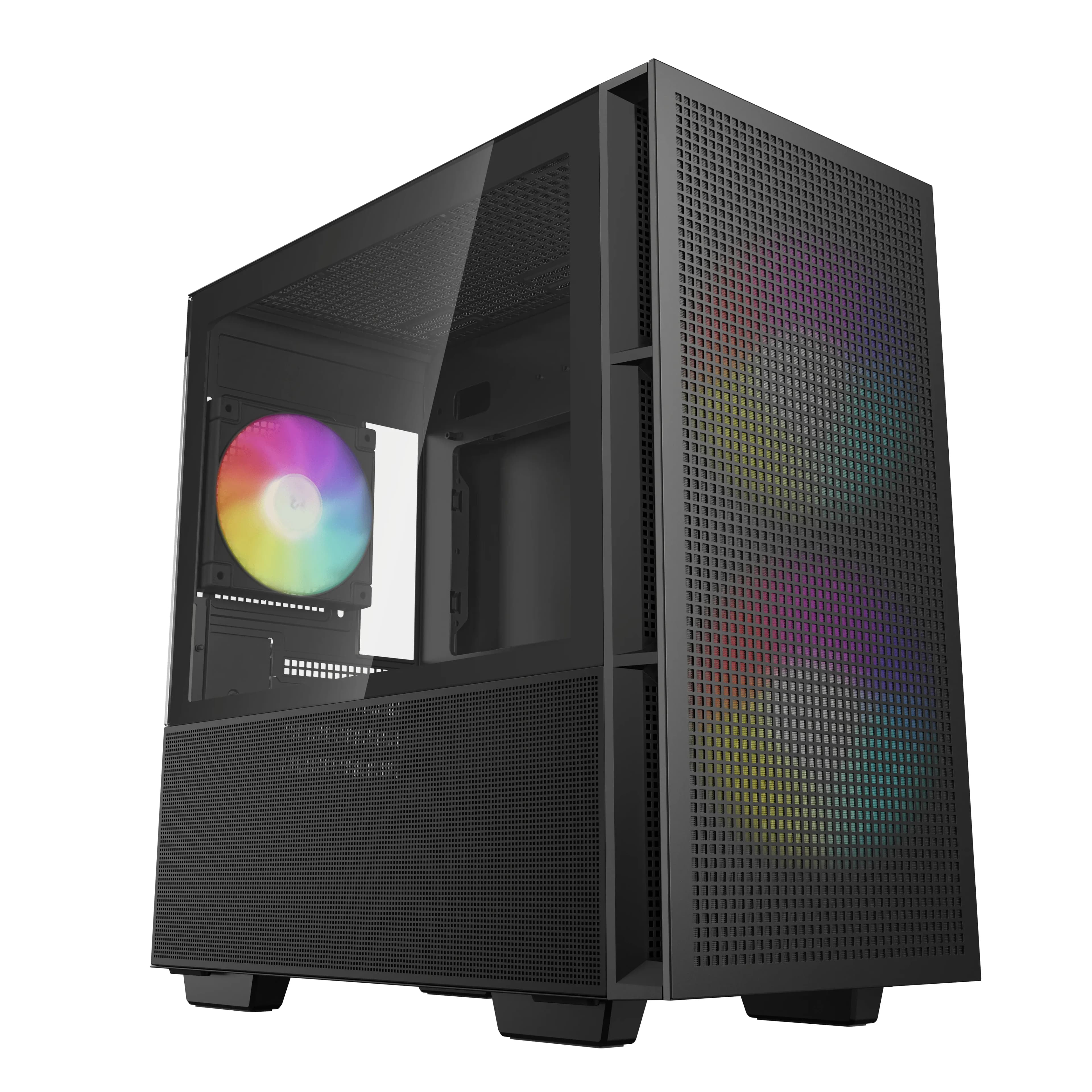 DEEPCOOL MATX CH360 w/o PSU USB 3.0 2×140mm ARGB fan, Front Type-C, Mesh panel