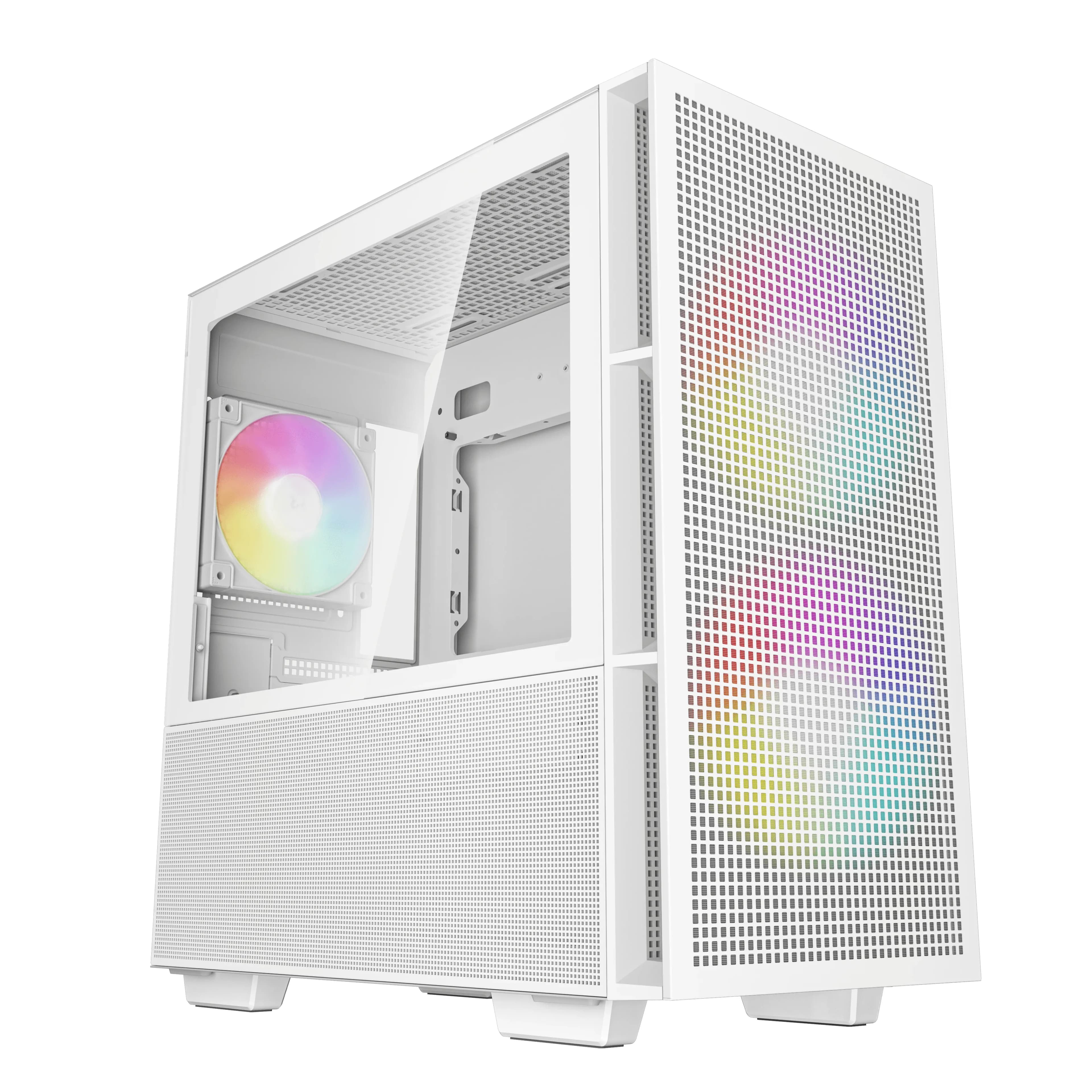 DEEPCOOL MATX CH360 WH WHITE w/o PSU USB 3.0 2×140mm ARGB fan, Front Type-C, Mesh panel