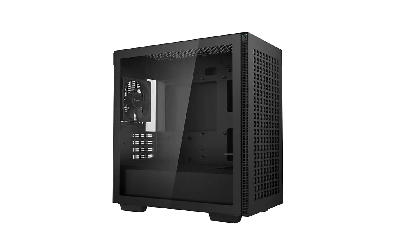 DEEPCOOL MATX CH370 w/o PSU 2*USB 3.0 1×120mm Grill design front panel