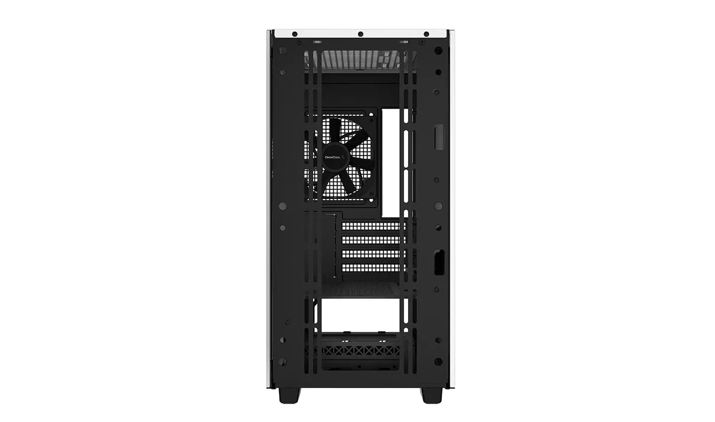 DEEPCOOL MATX CH370 WH WHITE w/o PSU 2*USB 3.0 1×120mm Grill design front panel
