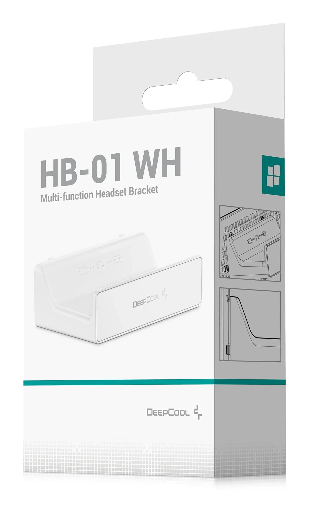 Headset stand DEEPCOOL HB-01 WH для корпусов DEEPCOOL CH, белый