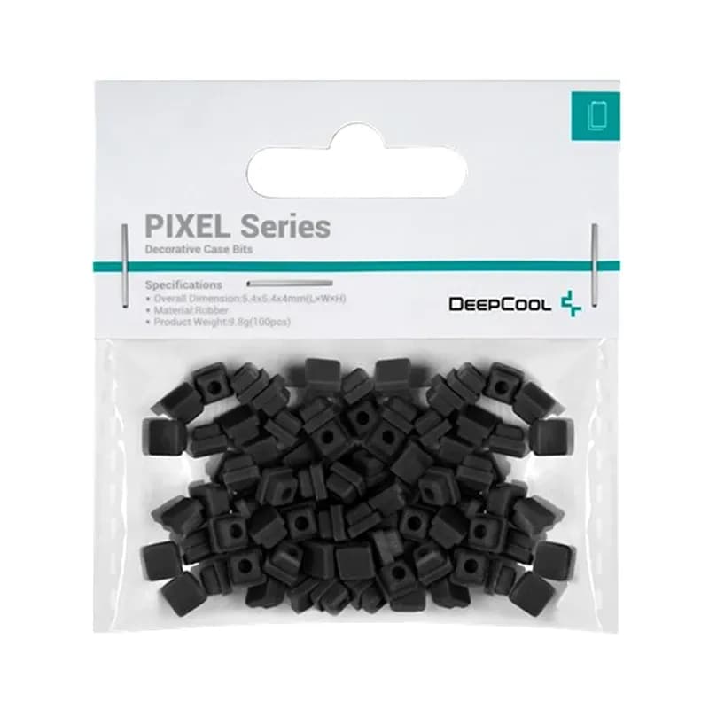 Декоративный резиновый элемент DEEPCOOL PIXEL BK для корпусов DEEPCOOL MESH (100 pcs pack), черный