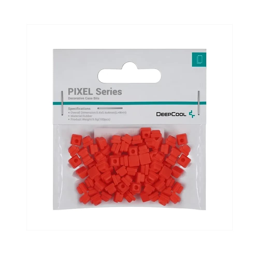 Декоративный резиновый элемент DEEPCOOL PIXEL RD для корпусов DEEPCOOL MESH (100 pcs pack), красный