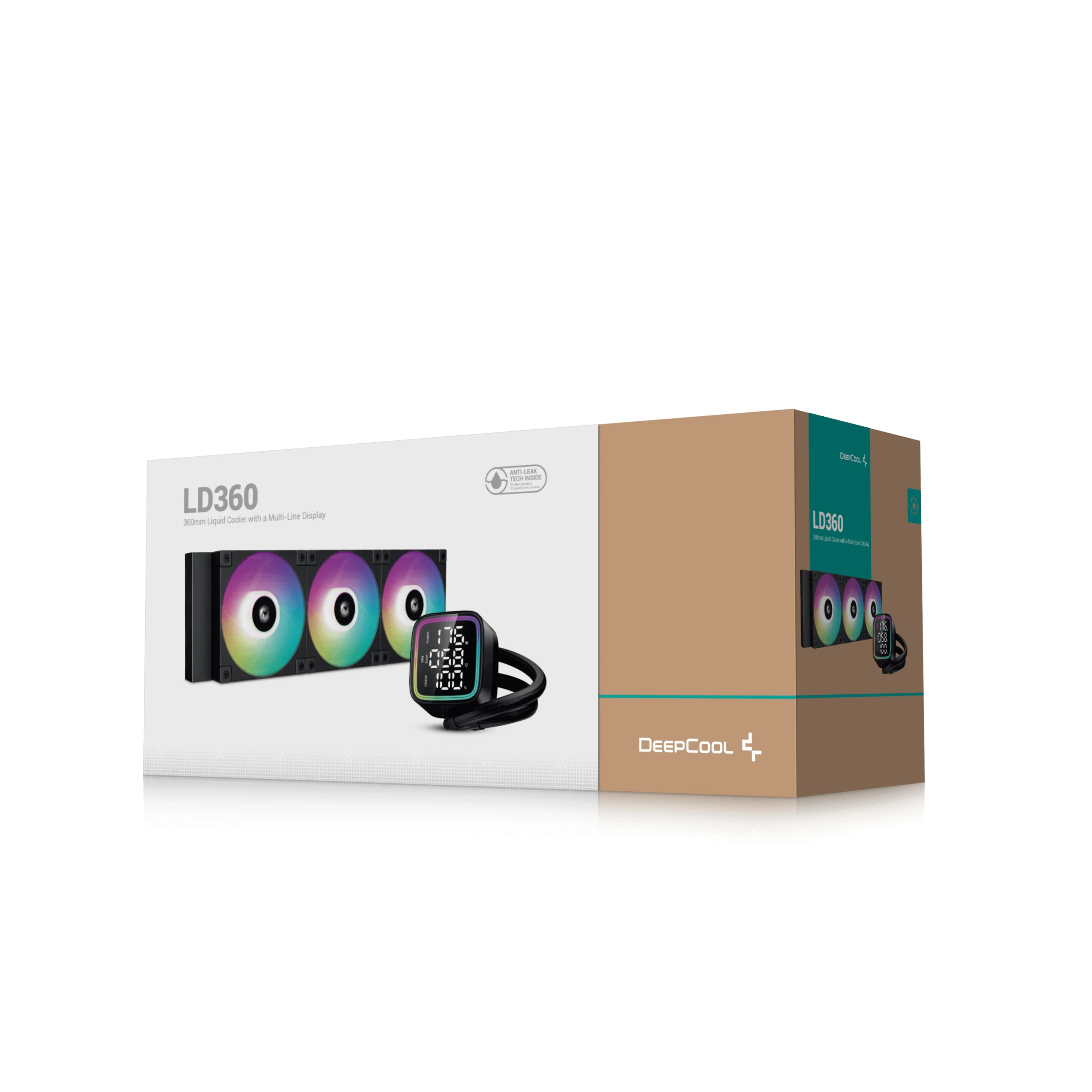 DEEPCOOL LD360 ARGB 120*3 FAN DIG. CPU STATUS LGA20xx/1700/1200/115*/AMD