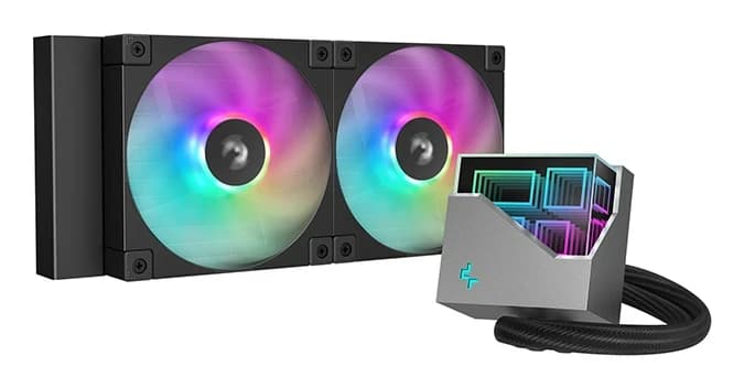Система жидкостного охлаждения DeepCool LT240 (120 мм, 2 шт, ARGB)