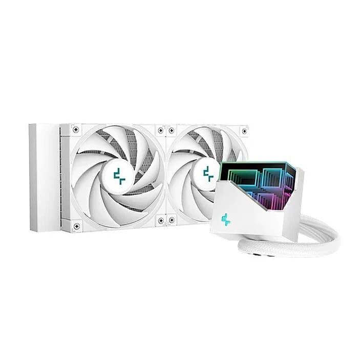 DEEPCOOL LT520 WH WHITE ARGB, 120*2 FAN LGA20xx/1700/1200/115*/AMD