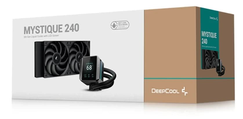 DEEPCOOL MYSTIQUE 240 ARGB 120*2 PWM ARGB FAN 2.8” 640x480 TFT LCD ARGB PUMP LGA20xx/1700/1200/115*