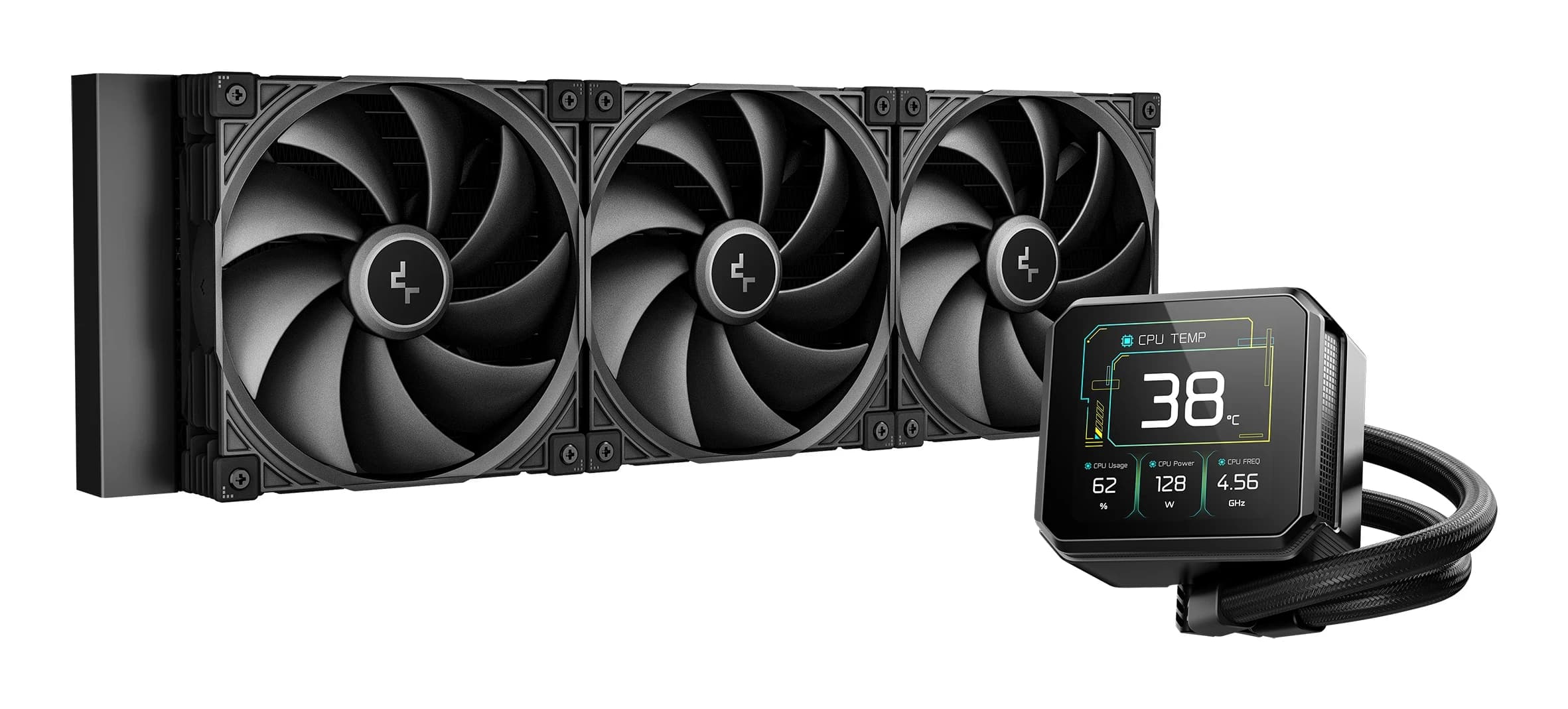 Система жидкостного охлаждения DeepCool SPARTACUS 420 (140 мм, ARGB) чёрный