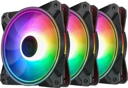 Cooler for PSU/CASE DEEPCOOL CF120 PLUS(3IN1 SET) A-RGB LED 3x120x120x25mm Hydro Bearing 500-1800rpm
