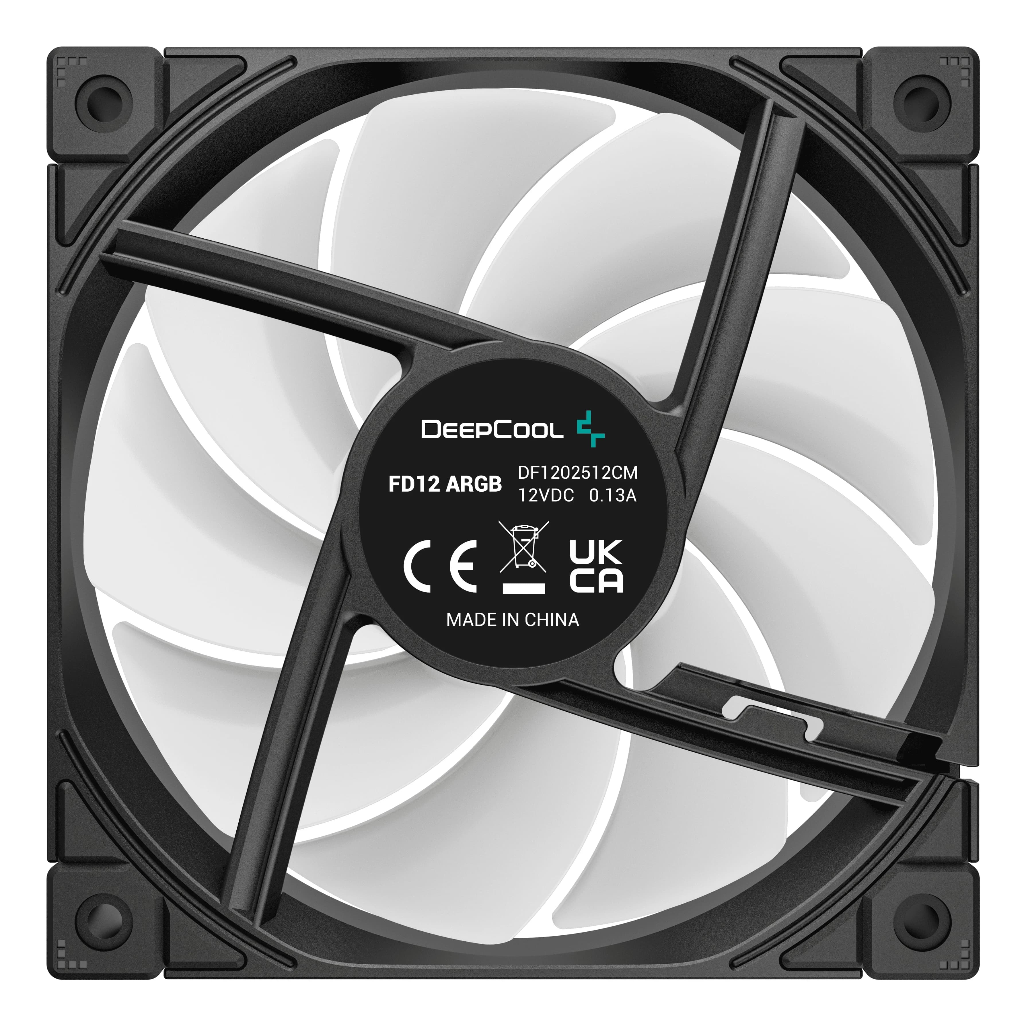 Cooler for PSU/CASE DEEPCOOL FD12 ARGB PWM HDB BLACK 500-2050rpm 120mm