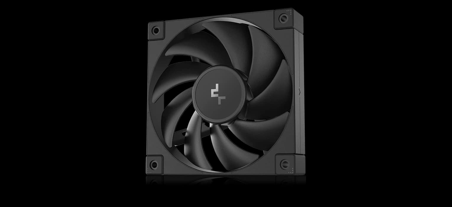Вентилятор DeepCool FD12 (120 мм, 500-2050 об/мин) чёрный