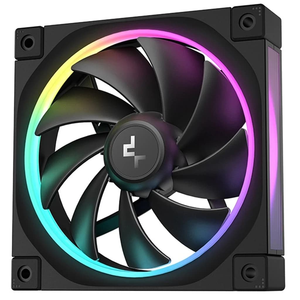 Cooler for PSU/CASE DEEPCOOL FL12 PWM BLACK ARGB 500-2150rpm 120mm