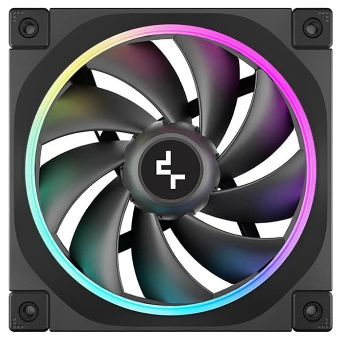 Cooler for PSU/CASE DEEPCOOL FL12 PWM BLACK ARGB 500-2150rpm 120mm
