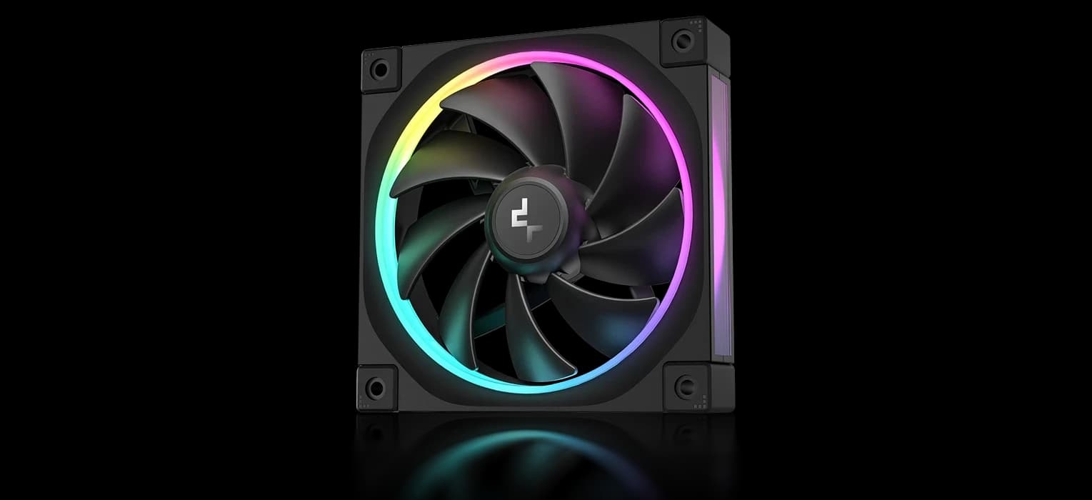 Вентилятор DeepCool FL12 (120 мм, ARGB, PWM) чёрный