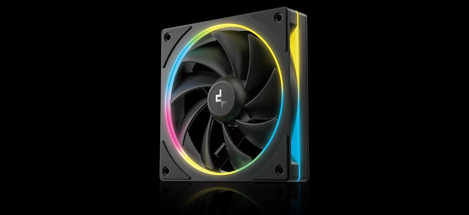 Вентилятор DeepCool FL12 SE (120 мм, ARGB, 400-1900 об/мин) чёрный