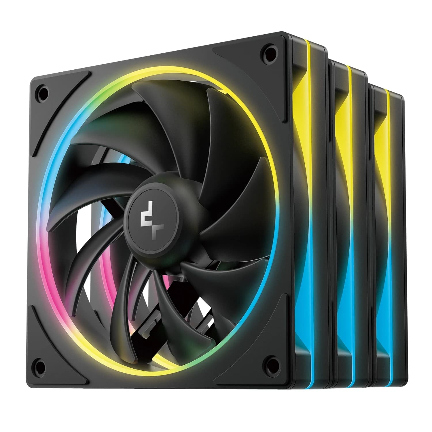 Cooler for PSU/CASE DEEPCOOL FL12 SE(3 IN 1 SET) PWM BLACK ARGB 400-1900rpm 120mm