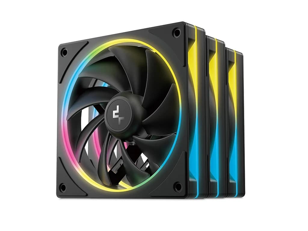 Cooler for PSU/CASE DEEPCOOL FL12 SE(3 IN 1 SET) PWM BLACK ARGB 400-1900rpm 120mm