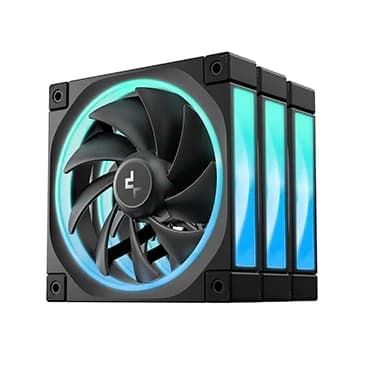 Cooler for PSU/CASE DEEPCOOL FL12(3 IN 1 SET) PWM BLACK ARGB 500-2150rpm 120mm