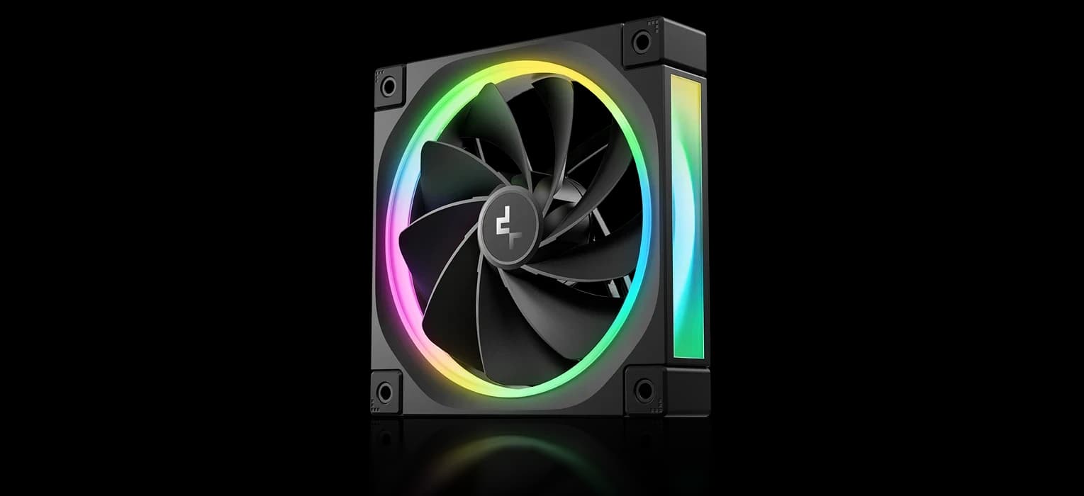 Вентилятор DeepCool FL12R (120 мм, PWM, ARGB) чёрный