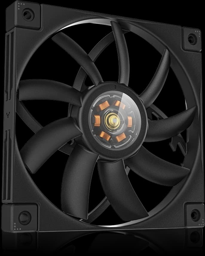Cooler for PSU/CASE DEEPCOOL FT12 SLIM PWM BLACK LED 500-1850rpm 120mm