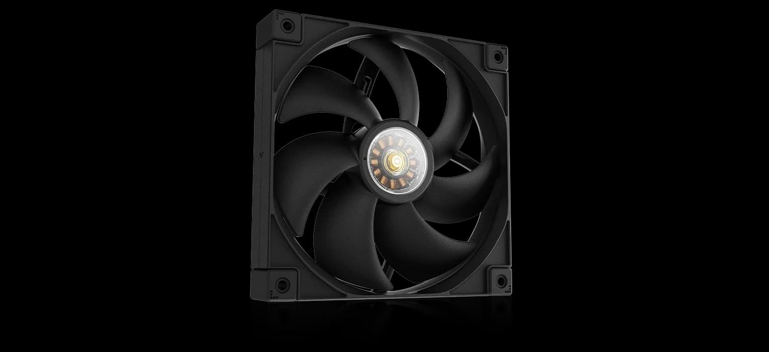Cooler for PSU/CASE DEEPCOOL FT14 SLIM PWM BLACK LED 500-1650rpm 140mm