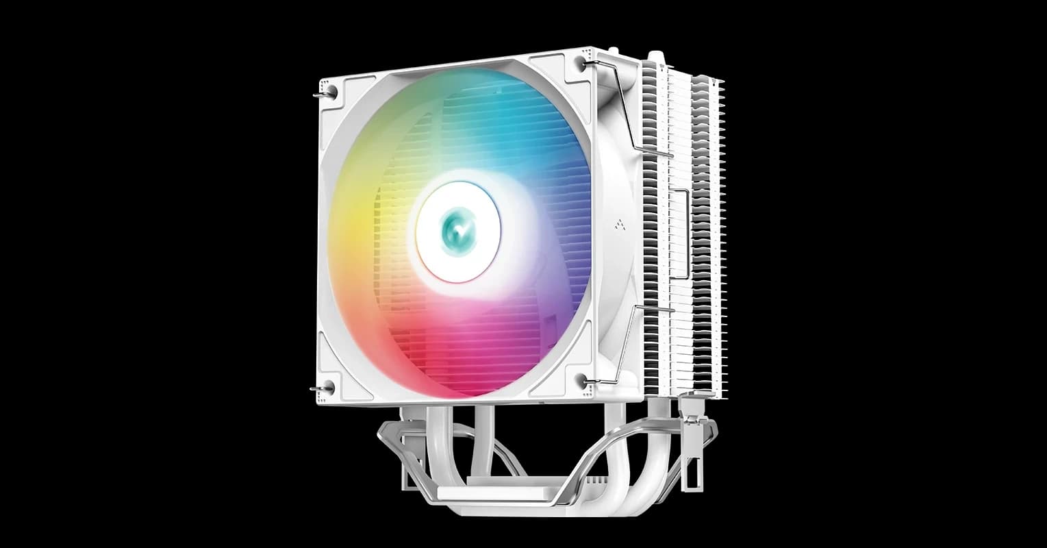 CPU cooler DEEPCOOL AG300 WH WHITE ARGB LED LGA115*/1700/1200/AMD 92mm PWM fan,500-3050rpm,3HP